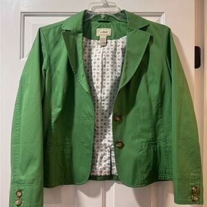 L.L. Bean Women's Vibrant Green Blazer